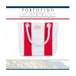 Borsa Moda Portofino Collection Rosso A Righe PS-03