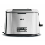 AEG AT7800 Premiumline 7Series Tostapane, Acciaio inox, 2 Scomparti, Regolazioni elettronica a 7 livelli, Argento