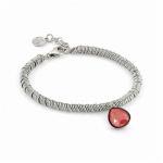 Nomination Bracciale Allure Ed. Rio Acciaio Cerchi 1 Crystal (Piccolo) Rosso Corallo