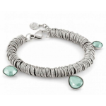 Nomination Bracciale Allure Ed. Rio Acciaio Cerchi 3 Crystal (Grande) Verde Acqua