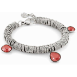 Nomination Bracciale Allure Ed. Rio Acciaio Cerchi 3 Crystal (Grande) Rosso Corallo