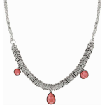 Nomination Collana Allure Ed. Rio In Acciaio Con Cerchi E 3 Crystal Rosso Corallo