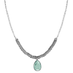 Nomination Collana Allure Ed. Rio In Acciaio Con Cerchi E 1 Crystal (Lunga) Verde Acqua