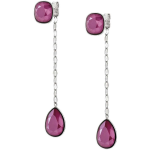 Nomination Orecchini Allure Ed. Rio In Acciaio E 2 Crystal (Lobo Lunghi) Fucsia