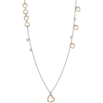Nomination Collana Rock In Love Ed Romance In Ottone E Zircone (Lunga Ricca) Oro Rosa