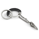 Nomination Portachiavi Wild Spirit In Ottone E Pelle Silver Plated