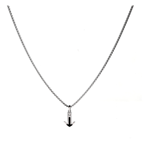Nomination Collana Class In Acciaio E Cubic Zirconia Ancora