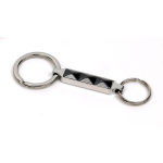 Nomination Portachiavi Steelikons In Acciaio Acciaio E Nero