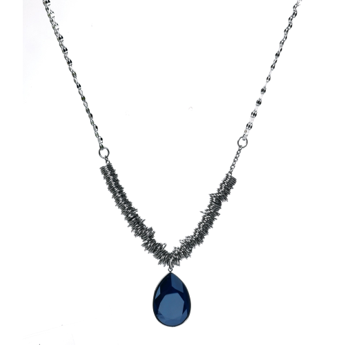 Nomination Collana Allure Ed. Rio In Acciaio Con Cerchi E 1 Crystal (Lunga) Blu