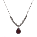 Nomination Collana Allure Ed. Rio In Acciaio Con Cerchi E 1 Crystal (Lunga) Bordeaux