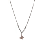 Nomination Collana Op In Acciaio, Argento 925 E Cz Farfalla