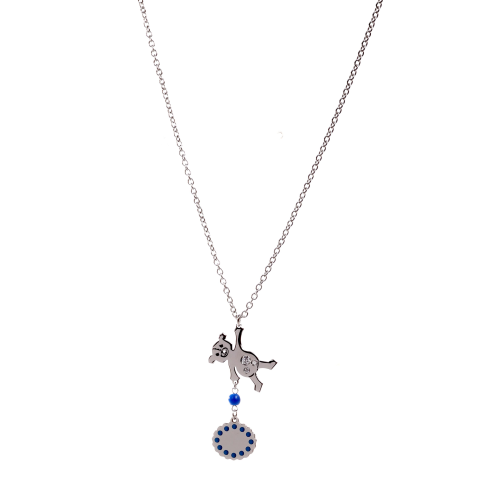 Nomination Collana Bimbo In Acciaio Con Bottoni O Ricami Variante 2