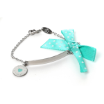 Nomination Bracciale Bimbo In Acciaio Con Fiocco Verde Acqua