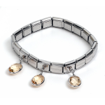 Nomination Bracciale Composable Op-Silver In Acciaio, Argento 925 E Zirconi (3 Pendenti) Misto 1