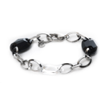 Nomination Bracciale Op - Hollywood In Acciaio E Crystal Bianco/Nero