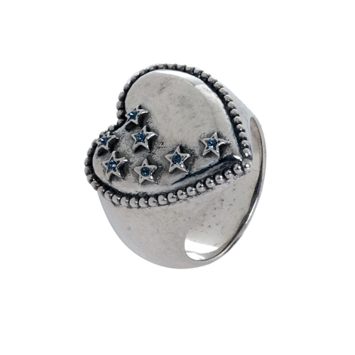 Nomination Anello Rock In Love In Ottone E Crystal (Grande) Blu Misura 12 [Usa 6]