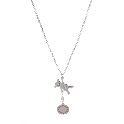 Nomination Collana Bimbo In Acciaio Con Bottoni O Ricami Variante 1