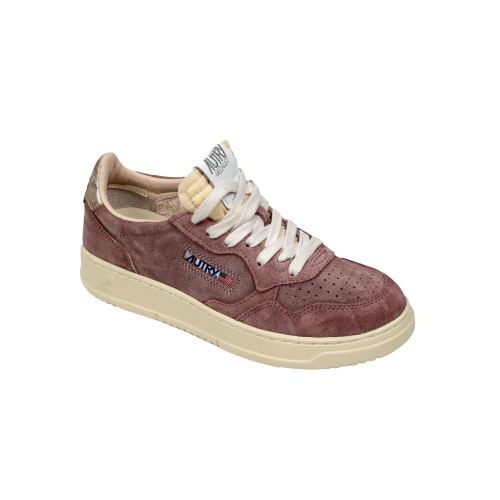 Autry Medalist Low Wom Scarpe Sneakers In Pelle Scamosciata Cipria Donna