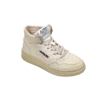 Autry Scarpe Sneakers Medalist Mid Wom In Pelle Bianca Effetto Snake Donna 35