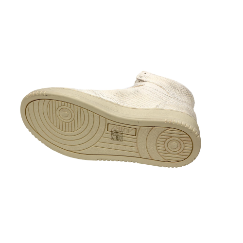 Autry Scarpe Sneakers Medalist Mid Wom In Pelle Bianca Effetto Snake Donna 36