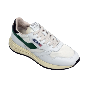 Autry Reelwind Low Wom Scarpe Sneakers In Pelle Nylon Bianca E Nera Donna 36