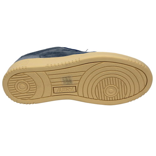 Autry Medalist Low Wom Scarpe Sneakers In Pelle Scamosciata Blu E Grey Donna 36