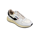 Autry Reelwind Low Wom Scarpe Sneakers In Pelle Nylon Bianca E Nera Donna