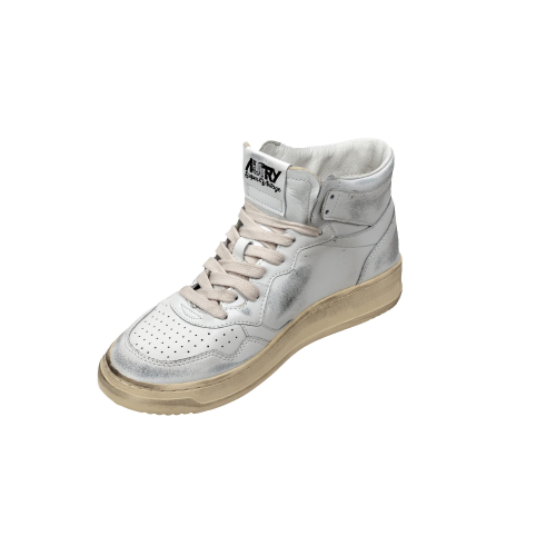 Autry Scarpe Sneakers Medalist Super Vintage Pelle Bianca Used Street Donna