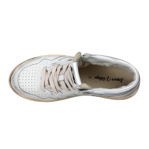 Autry Scarpe Sneakers Medalist Super Vintage Pelle Bianca Used Street Donna