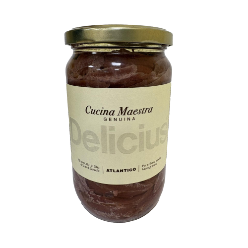 Delicius Vaso Filetti Alici Atlantico in olio di semi di girasole 700g