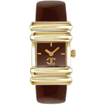 JUST CAVALLI OROLOGIO DONNA QUADRANTE ORO CON CINTURINO MARRONE 