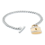 Brosway Bracciale PRIVATE acciaio e pvd oro con lucchetto BPV12