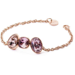 Brosway Bracciale DAFNE acciaio e pvd oro rosa con swarovski BFN18