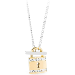 Brosway Collana PRIVATE acciaio e pvd oro con lucchetto BPV02