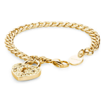 Brosway Bracciale PRIVATE acciaio e pvd oro con lucchetto BPV18