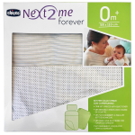 Chicco Parure Next2me Forever Con Copripiumino 3 Pezzi colore Grey Stripes